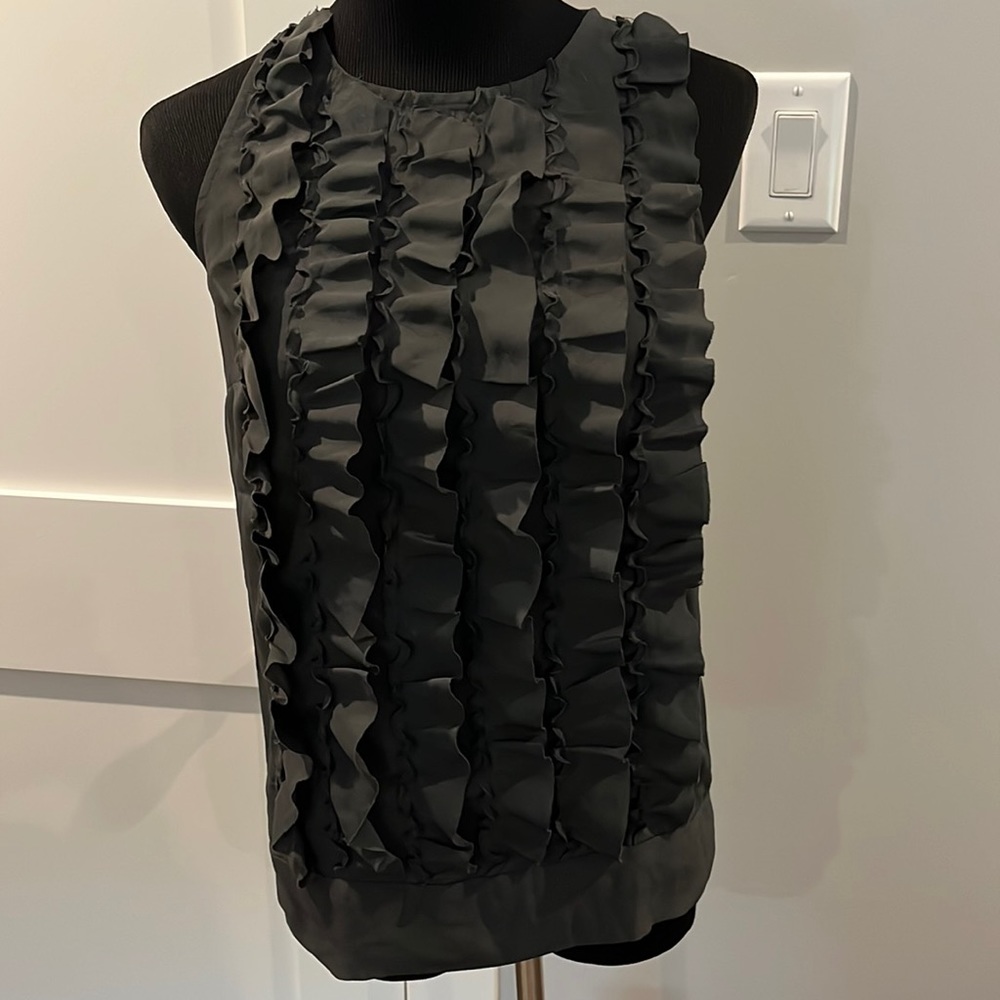 The Limited Ruffled Sleeveless Top